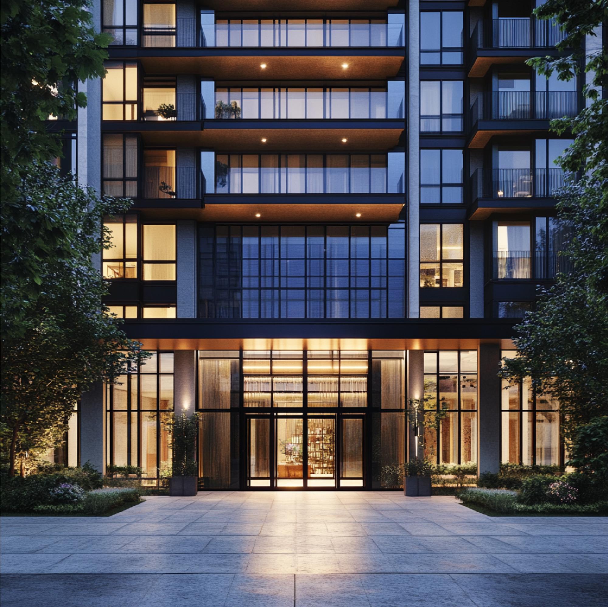 fațadă modernă apartament lux